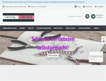 Tablet Screenshot of crystal-creative.com